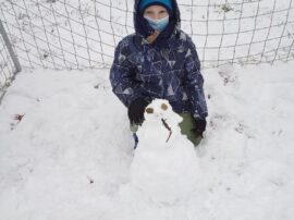 3. oddělení na sněhu