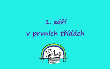 Prvňáčci první den ve škole