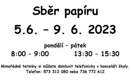 Sběr papíru