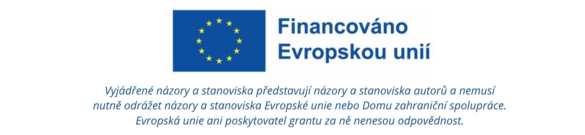 Logo - Financováno Evropskou unií